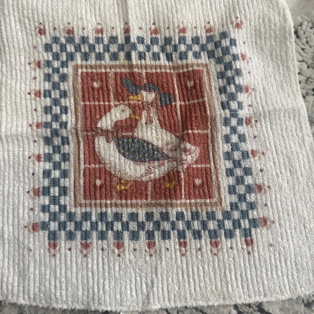 Vintage Cannon / Franco Goose  Kitchen Towel And Dishcloth